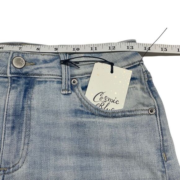Cosmic Blue Love Light Wash Riptide Jean Shorts 25 - Picture 4 of 7